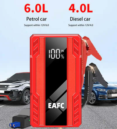 EAFC JC06 12V Portable Car Booster Battery Quick Start Device