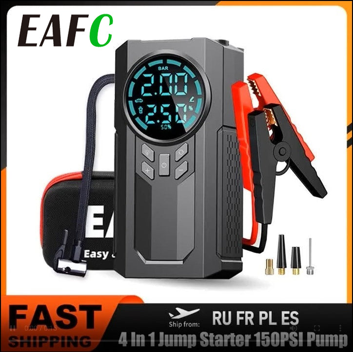 EAFC BOX-564F 4-in-1 outdoor multi-function car emergency starting power supply digital display air pump