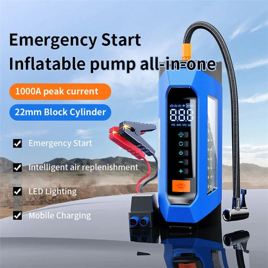 Car emergency starting power air pump