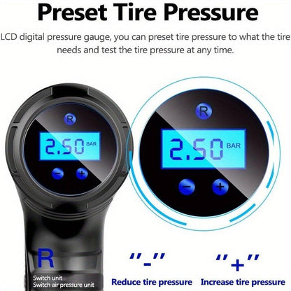 Wireless car air compressor air pump