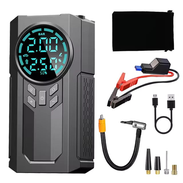 EAFC BOX-564F 4-in-1 outdoor multi-function car emergency starting power supply digital display air pump